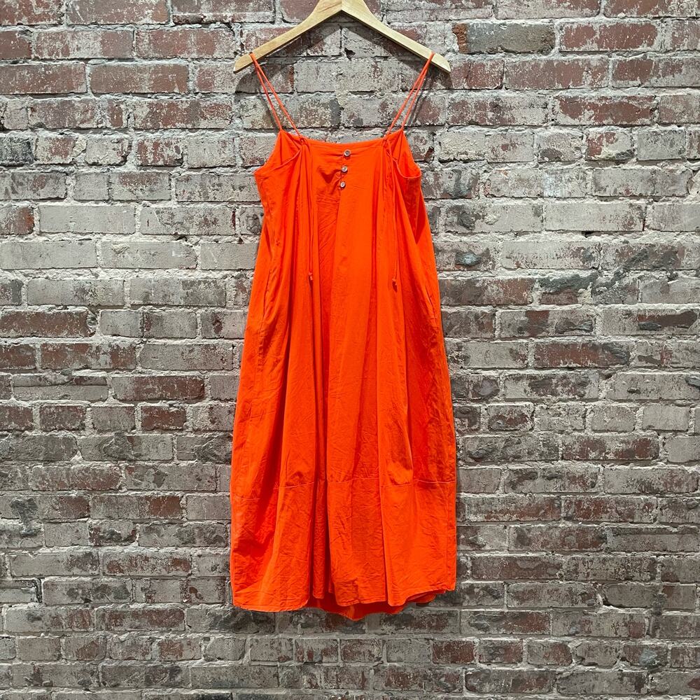 Free People Bright Orange Spaghetti-Strap Mini Dress - Picture 5 of 10